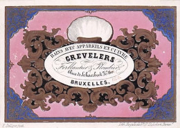 Delcampe - Carte Porcelaine - Porseleinkaart  - Grevelers - Ferblantier - Plombier -  Rue De Schaerbeck 110 - Bruxelles - Porcelaine