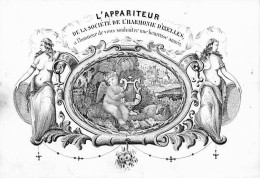 Delcampe - Carte Porcelaine - Porseleinkaart  -L'APPARITEUR De La Société De L'harmonie D'IXELLES  - Heureuse Année - Porcelaine