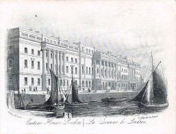 Delcampe - Carte Porcelaine - Porseleinkaart - London  Custom House  - La Douane De Londres - Porcelaine