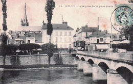 Delcampe - 77 - MELUN - Vue Prise De La Place Pralin - 1906 - Melun