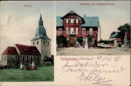 Delcampe - Heiligendorf (3180) Steinweg Mit Kriegerdenkmal 1908 I-II - Andere & Zonder Classificatie