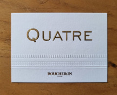Delcampe - Carte Boucheron Quatre - Modern (ab 1961)