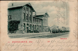 Delcampe - DINSLAKEN (4220) - BAHNHOF Mit EISENBAHN I-II - Autres & Non Classés