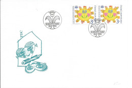 Delcampe - FDC 88 Czech Republic 25 YEARS OF THE "SOS" VILLAGES 1995 - FDC