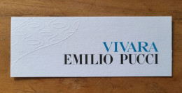 Delcampe - Carte Emilio Pucci Vivara - Modern (ab 1961)