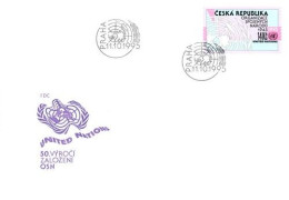Delcampe - FDC 95 Czech Republic UNO 50th Anniversary 1995 - ONU