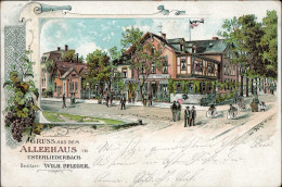 Delcampe - Frankfurt Unterliederbach (6000) Gasthaus Zum Alleehaus 1905 I-II - Autres & Non Classés
