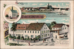 Delcampe - Eddersheim (6234) Gasthaus Zum Löwen 1919 I-II - Autres & Non Classés