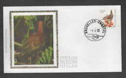 Delcampe - FDC Zijde : Nr 2449 Stempel: Bruxelles - Brussel - 1991-2000