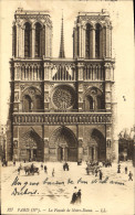 Delcampe - CPA Paris La Facade De Notre Dame - Kirchen