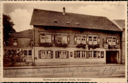 Delcampe - Grosssachsen (6945) Gasthaus Zur Goldenen Krone 1935 I-II - Other & Unclassified