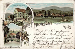 Delcampe - Michelbach An Der Bilz (7178) Gasthaus Und Pension Zum Engel 1899 I-II Ange - Altri & Non Classificati