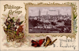 Delcampe - ROTTWEIL (7210) - Prägekarte FRÜHLINGSGRÜSSE I - Autres & Non Classés