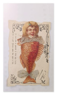 Delcampe - Je Vous Aime Et Pourtant Je N'ose Vous L'écrire, Carte Du 1er Avril Avec Poisson Et Enfant - Erster April