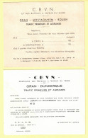 Delcampe - Compagnie De Bateaux à Vapeur Du Nord ROUEN ORAN DUNKERQUE Primeurs Et Agrumes CBVN 2 Documents - 1900 – 1949
