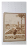 Delcampe - Enfant En Costume Marin, Portrait Animé, Carte Photo Ancienne, France - Abbildungen