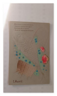 Delcampe - 1er Avril – Poisson D'avril, Carte à Système, Fleurs - Erster April