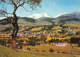 Delcampe - CPSM MEGEVE - Vue Panoramique - Le Mont Blanc - Timbre     L4797 - Megève