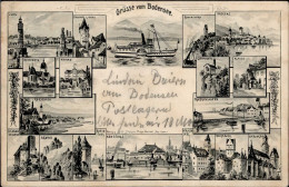 Delcampe - Friedrichshafen (7990) Lindau, Bregenz Bodensee 1913 I-II - Autres & Non Classés