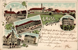 Delcampe - Geisenfeld (8069) Postamt, Knabenschule, Rathaus, Krankenhaus I-II - Autres & Non Classés