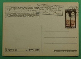 Delcampe - ITALIA MAT 37 GIRO DE ITALIA CICLISMO CYCLING BICICLETA 9 ETAPA 1954 - Cyclisme