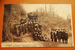 Delcampe - BEAUMONT  - Pensionnat De L'Ecole Moyenne D L'Etat Pour Filles - Pensionnaires En Promenade Aux Roquettes - 1923 - Beaumont
