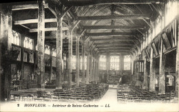 Delcampe - CPA Honfleur Interieur De L Eglise Sainte Catherine - Honfleur