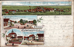 Delcampe - Kleinrinderfeld (8702) Apotheke, Restaurant Scheuermann, Handlung Grimm 1901 I-II - Autres & Non Classés