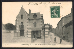 Delcampe - CPA Fondettes, Villa Des Marganeaux Et Rue Du Paty - Fondettes