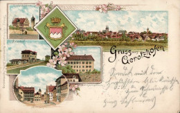 Delcampe - Gerolzhofen (8723) Bahnhof 1898 II (kl. Einriss) - Other & Unclassified