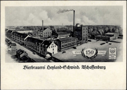 Delcampe - Aschaffenburg (8750) Werbe-AK Brauerei Schwind II (Eckknick, Kl. Einriss) - Andere & Zonder Classificatie