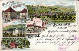 Delcampe - Hammelburg (8783) Bonnland, Gasthaus Zum Goldenen Greif 1898 I-II - Autres & Non Classés