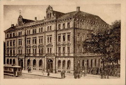 Delcampe - Augsburg (8900) Hotel Zu Den Drei Kronen, Straßenbahn 1916 II (Bugspur) - Sonstige & Ohne Zuordnung