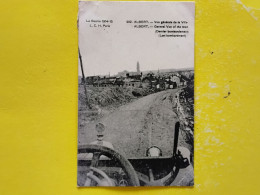Delcampe - CPA - DEPT. 80 - SOMME - ALBERT - VUE GÉNÉRALE DE LA VILLE - IMAGE PRISE D'UNE AUTOMOBILE - Albert