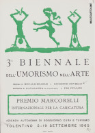 Delcampe - # TOLENTINO: 3a BIENNALE DELL'UMORISMO NELL'ARTE- G. NOVELLO  1965 - Macerata