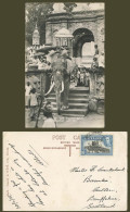 Delcampe - Ceylon KG6 10c 1939 Old Real Photo Postcard ELEPHANT Bearer Of Tooth Relic Kandy - Sri Lanka (Ceylon)