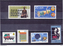 Delcampe - RDA, DDR 1978 Yvert 2022-2025 + 2032-2033 NEUF** MNH Cote 3,30 Euros - Ungebraucht