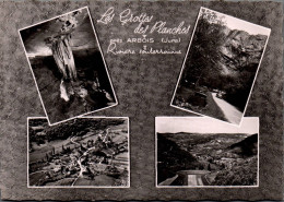 Delcampe - CPM. MULTIVUES " LES GROTTES DES PLANCHES Pres ARBOIS  "  RIVIERE SOUTERRAINE + VUES NOMMEES AU VERSO - Arbois