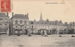 Delcampe - CPA- Meslay Du Maine - La Place - Meslay Du Maine