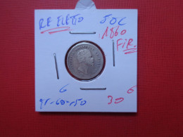 Delcampe - RE ELETTO 50 Cents 1860 "FIRENZE" ARGENT (A.22) - Governo Rivoluzionario Provvisiorio
