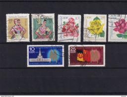 Delcampe - RDA, DDR 1972 Yvert 1419-1420 + 1433-1434 + 1468-1469A  Oblitérés Cote 2,90 Euros - Gebraucht