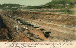 Delcampe - Panama Culebra Cut Drilling Poles For Blasting 1907 To Berne H15845 - Panama