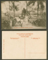 Delcampe - Ceylon Old Postcard Rickshaw Ginricksha & Bullock Hackery Colombo, Coolie Street - Sri Lanka (Ceylon)