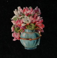 Delcampe - Découpis, 55 X 40 Mm, Découpi, Fleurs Dans Vase - Fiori