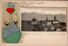 Delcampe - Lausanne (Waadt) Präge-AK I-II - Autres & Non Classés