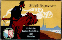 Delcampe - Winterthur (Zürich) Kantonal-Standschiessen 1909 I-II - Sonstige & Ohne Zuordnung