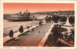Delcampe - CPA Nice Palais De La Jetee Et Promenade Des Anglais - Parks, Gärten