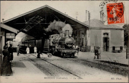 Delcampe - Mézidon-Canon (Frankreich) Bahnhof, Eisenbahn 1917 I-II Chemin De Fer - Altri & Non Classificati