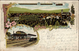 Delcampe - Bollweiler (Elsass) Bahnhof, Eisenbahn 1906 I-II Chemin De Fer - Autres & Non Classés
