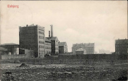Delcampe - Esbjerg (Dänemark) Teilansicht 1908 I-II (Bugspur) - Dänemark